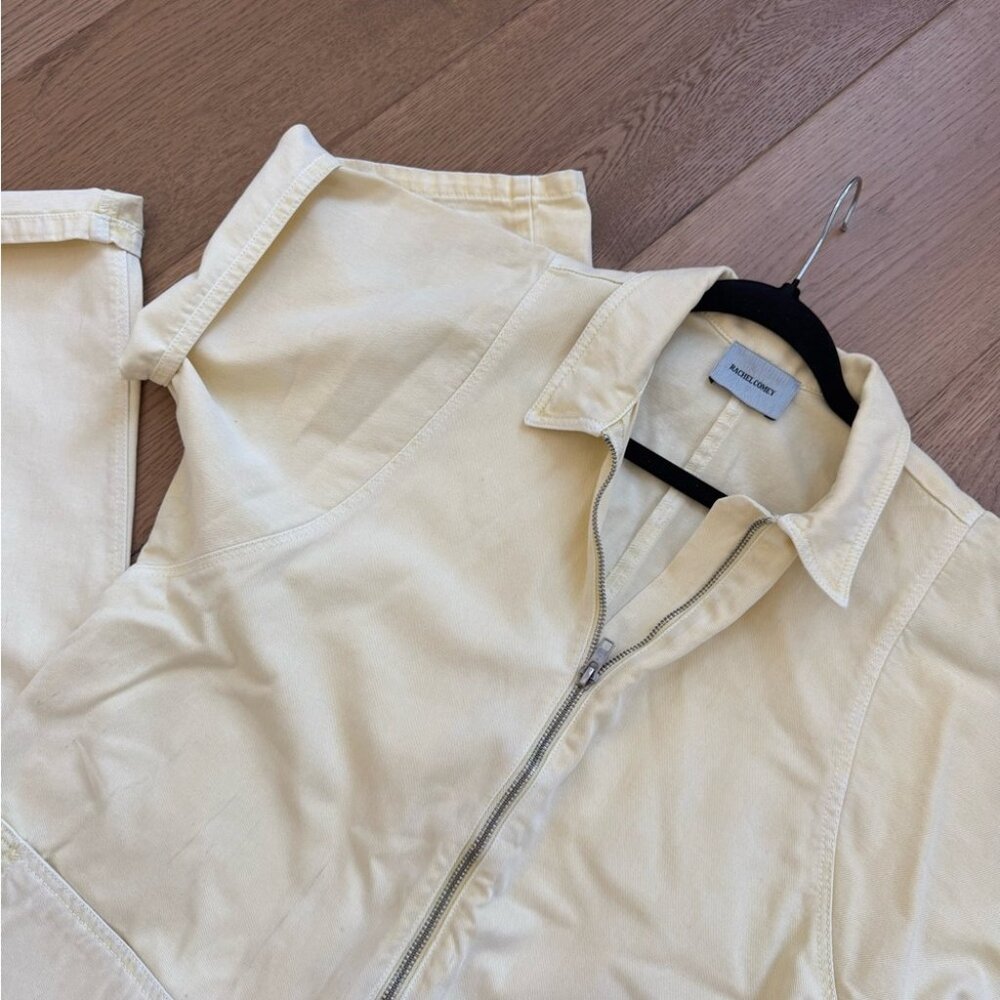 Rachel Comey Barrie Zip-Up Jumpsuit - Size 2 - Butter Yellow - EUC - Picture 2 of 11